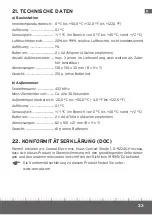 Preview for 33 page of Eurochron EFWS 700 Operating Instructions Manual