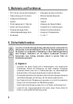 Preview for 6 page of Eurochron EFWS-Color Operating Instructions Manual