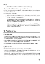 Preview for 15 page of Eurochron EFWS-Color Operating Instructions Manual