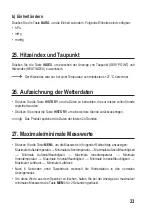 Preview for 23 page of Eurochron EFWS-Color Operating Instructions Manual