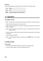 Preview for 42 page of Eurochron EFWS-Color Operating Instructions Manual