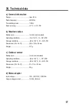 Preview for 57 page of Eurochron EFWS-Color Operating Instructions Manual