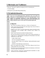 Предварительный просмотр 6 страницы Eurochron EFWS S250 Operating Instructions Manual