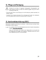 Предварительный просмотр 21 страницы Eurochron EFWS S250 Operating Instructions Manual