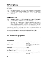 Предварительный просмотр 88 страницы Eurochron EFWS S250 Operating Instructions Manual