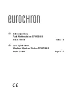 Preview for 1 page of Eurochron EFWS5008 Operating Instructions Manual