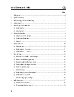 Preview for 2 page of Eurochron EFWS5008 Operating Instructions Manual