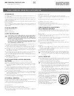 Предварительный просмотр 3 страницы Eurochron EFWU 1601 Operating Instructions Manual