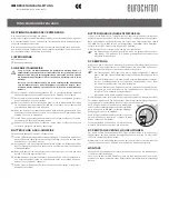 Preview for 1 page of Eurochron EFWU 2600 Operating Manual