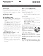 Preview for 7 page of Eurochron EFWU 2601 Operating Manual