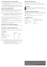 Preview for 2 page of Eurochron EFWU 330 S Operating Instructions Manual