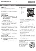 Preview for 3 page of Eurochron EFWU 330 S Operating Instructions Manual