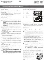 Preview for 7 page of Eurochron EFWU 330 S Operating Instructions Manual