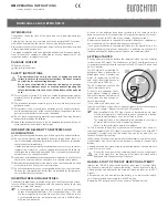 Preview for 3 page of Eurochron EFWU 555 N Operating Instructions Manual