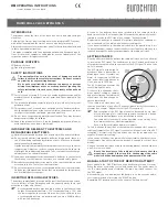 Preview for 3 page of Eurochron EFWU 555 S Operating Instructions Manual