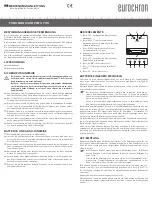 Eurochron EFWU 7701 Manual preview