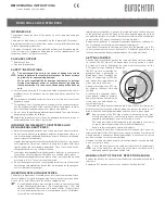 Preview for 3 page of Eurochron EFWU 9000 Operating Instructions Manual