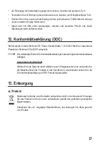 Preview for 27 page of Eurochron EPT-D1 Operating Instructions Manual