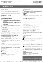 Предварительный просмотр 4 страницы Eurochron EQW 1301 Operating Instructions