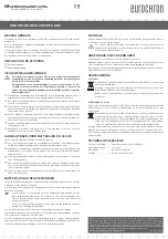 Предварительный просмотр 4 страницы Eurochron EQWU 880 Operating Instructions