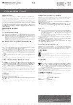 Preview for 4 page of Eurochron ETH 5200 Operating Instructions