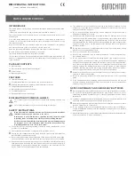 Предварительный просмотр 4 страницы Eurochron EUB 1000 Operating Instructions Manual