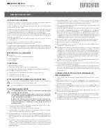 Предварительный просмотр 7 страницы Eurochron EUB 1000 Operating Instructions Manual