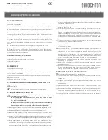 Предварительный просмотр 10 страницы Eurochron EUB 1000 Operating Instructions Manual