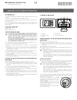 Preview for 3 page of Eurochron EUS 95 Operating Instructions Manual