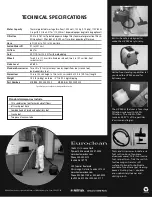Предварительный просмотр 2 страницы Euroclean UZ 934 Specifications
