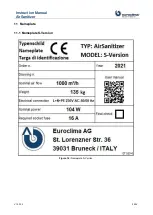 Preview for 26 page of Euroclima AirSanitizer Instruction Manual