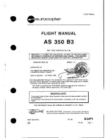 Eurocopter AS 350 83 Flight Manual preview