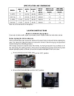 Preview for 5 page of eurodib T-CF15 Installation And Operation Instructions Manual