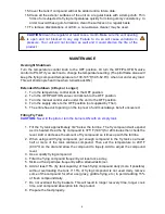 Preview for 8 page of eurodib T-CF15 Installation And Operation Instructions Manual