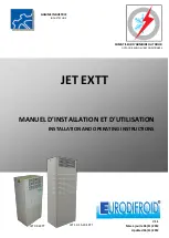 Предварительный просмотр 1 страницы Eurodifroid JET 09 EXTT Installation And Operating Instructions Manual