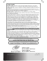 Preview for 32 page of Euroflex Monster EZ1 Instruction Manual