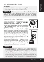 Предварительный просмотр 11 страницы Euroflex vapour M2R Instruction Manual