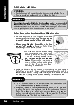 Предварительный просмотр 10 страницы Euroflex VAPOUR M4S Instruction Manual