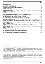 Preview for 3 page of Eurofred FLG72 Series Installation, Use And Maintenance Manual