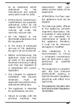 Preview for 7 page of Eurofred FLG72 Series Installation, Use And Maintenance Manual