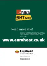 Preview for 20 page of Euroheat EVO AQUA 15 Operating Instructions Manual