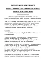Предварительный просмотр 1 страницы Eurolec CSEC1 Operating Instructions