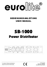 EuroLite 30248370 User Manual preview