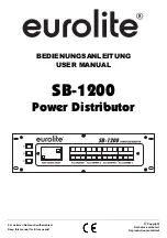 Preview for 1 page of EuroLite 30248380 User Manual