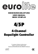 EuroLite 4/5P User Manual preview