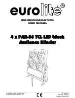 Preview for 1 page of EuroLite 4 x PAR-36 TCL LED black Audience Blinder User Manual