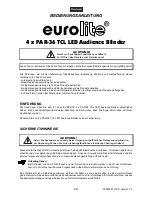 Preview for 3 page of EuroLite 4 x PAR-36 TCL LED black Audience Blinder User Manual