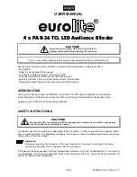 Preview for 16 page of EuroLite 4 x PAR-36 TCL LED black Audience Blinder User Manual