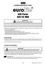 Preview for 3 page of EuroLite 432/10 RGB User Manual