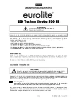 Предварительный просмотр 3 страницы EuroLite 500 IR User Manual